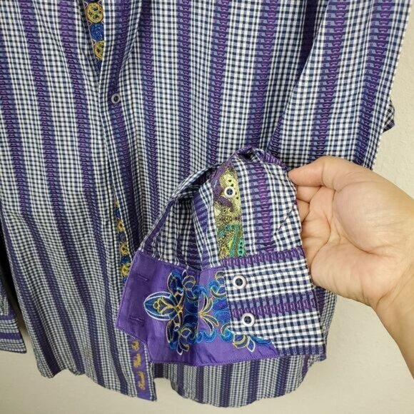Robert graham button up shirt in cool colors - Picture 6 of 8